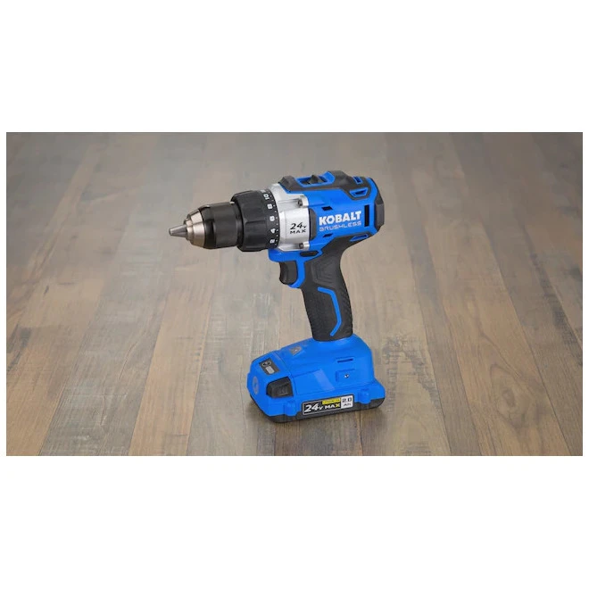 Ensemble De Perceuse-visseuse Kobalt 24 V Max, Mandrin De 1/2 Po, Moteur Sans Balai, Chargeur, Batterie Et Sac Inclus 5 Ensemble De Perceuse-visseuse Kobalt 24 V Max, Mandrin De 1/2 Po, Moteur Sans Balai, Chargeur, Batterie Et Sac Inclus – Image 5