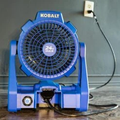 Ventilateur De Chantier Kobalt 24 V Max Sans Fil, 600 PCM, Bleu, Outil Seul Sans Batterie -Kobalt Soldes Magasin 45595009e L