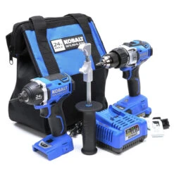 Ensemble Perceuse-visseuse Et Clé à Chocs Kobalt 24 V Max, Moteurs Sans Balai, Batterie Et Chargeur Inclus -Kobalt Soldes Magasin 45595020c L