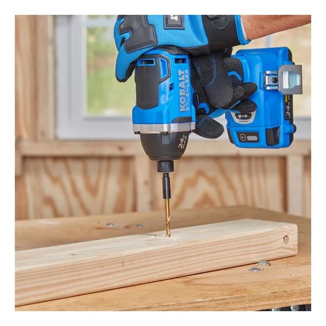 Ensemble De Clé à Chocs Sans Fil Kobalt 24 V Max, Moteur Sans Balai, Chargeur, Batterie Et Accessoires Inclus 5 Ensemble De Clé à Chocs Sans Fil Kobalt 24 V Max, Moteur Sans Balai, Chargeur, Batterie Et Accessoires Inclus – Image 5