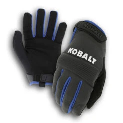 Gants De Mécanicien Kobalt, Cuir Synthétique, Unisexe, Moyen, Noir