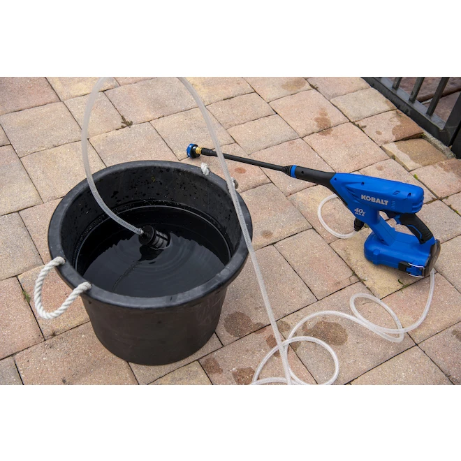 Laveuse à Pression électrique Portative De 40 V Par Kobalt, 2 Ah, 600 Lb/po², Bleu 5 Laveuse à Pression électrique Portative De 40 V Par Kobalt, 2 Ah, 600 Lb/po², Bleu – Image 5